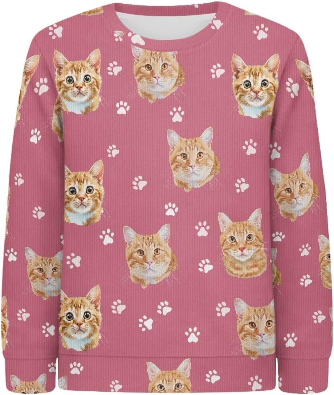 Kids Sweaters Girls Boys Crew Neck Fall Sweater Sweatshirt Pullover Long Sleeve Holiday Sweater