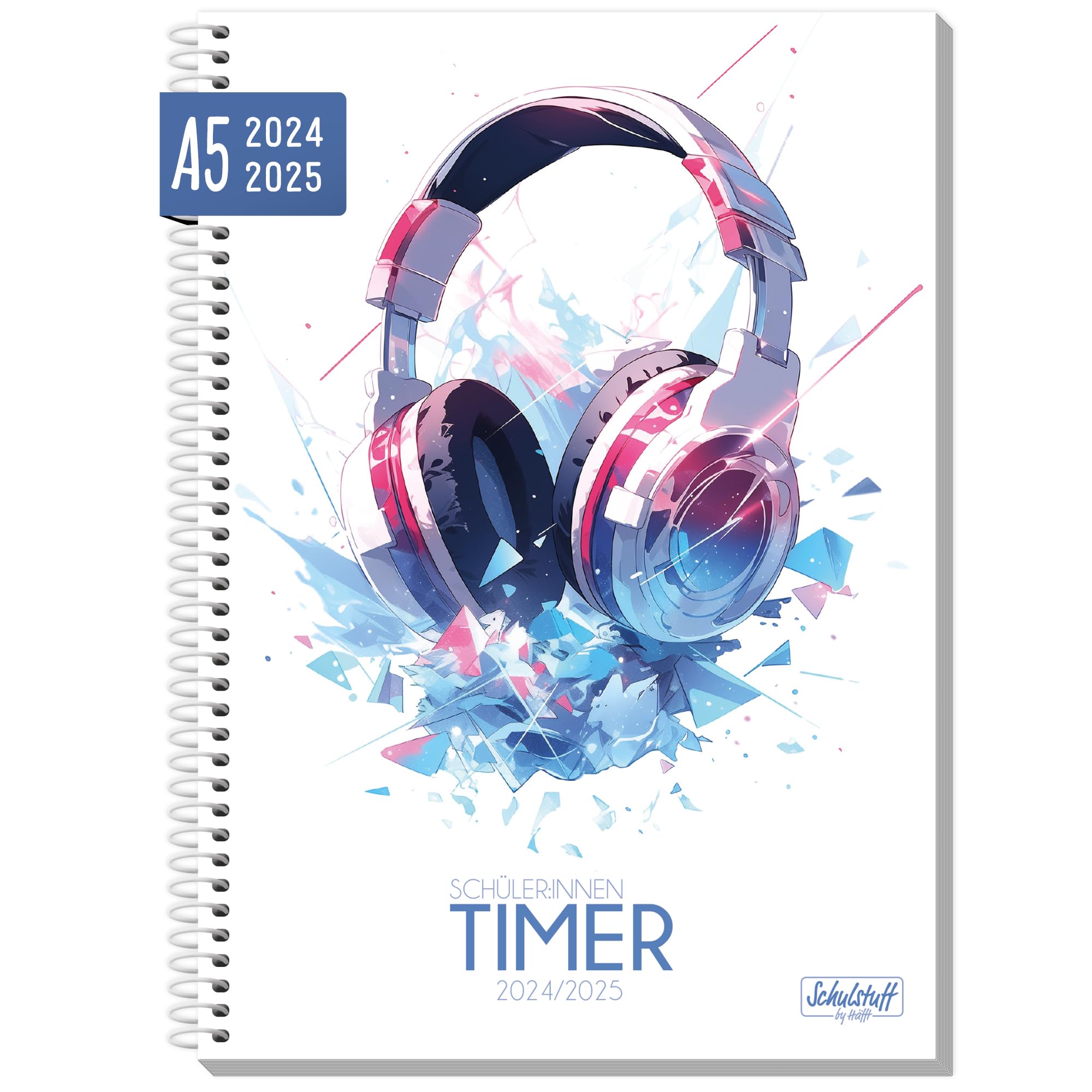 Schüler Timer 2025/2026 A5 - Schulkalender Mit Spiralbindung