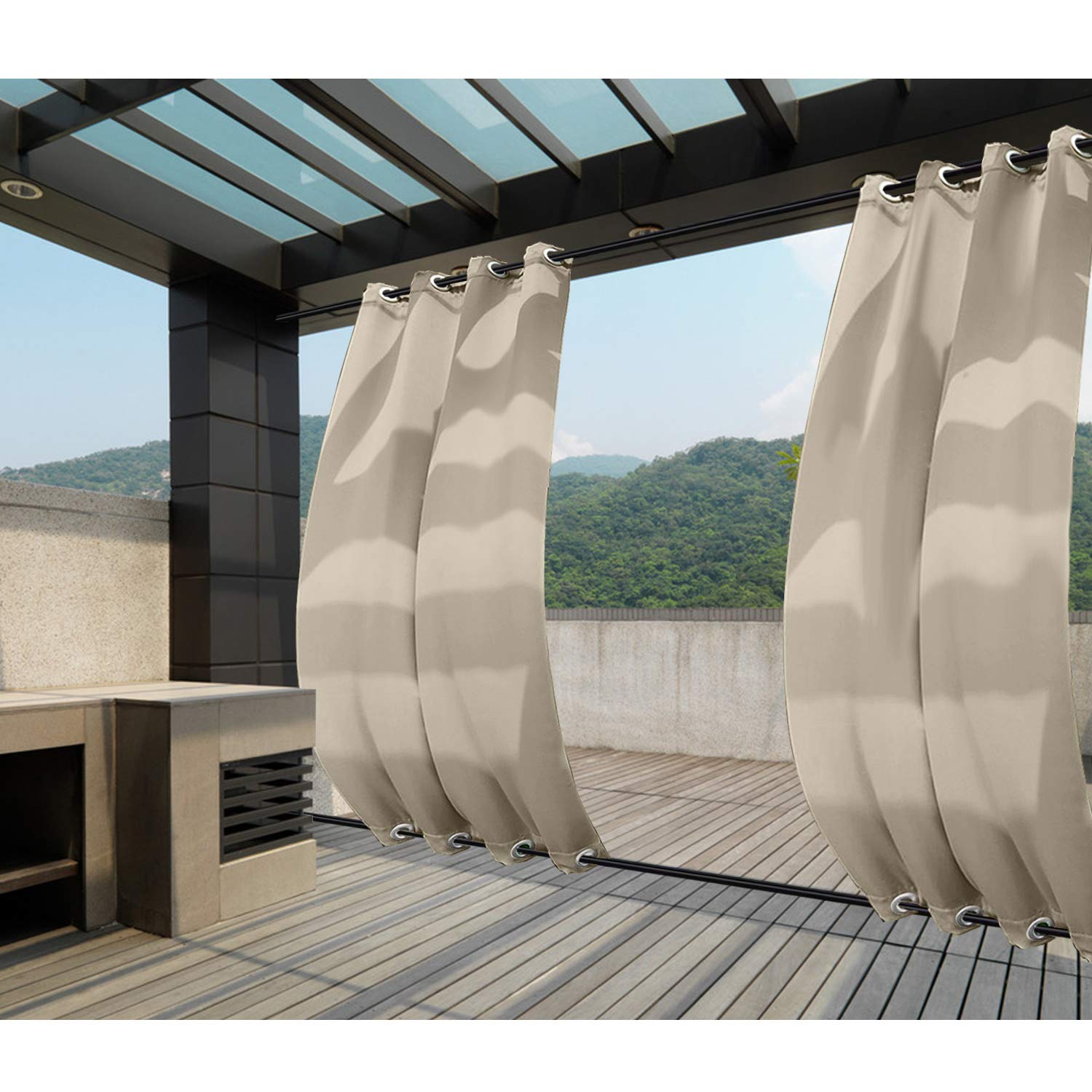 Sunbrella Outdoor Curtains Porch Curtains & Drapes