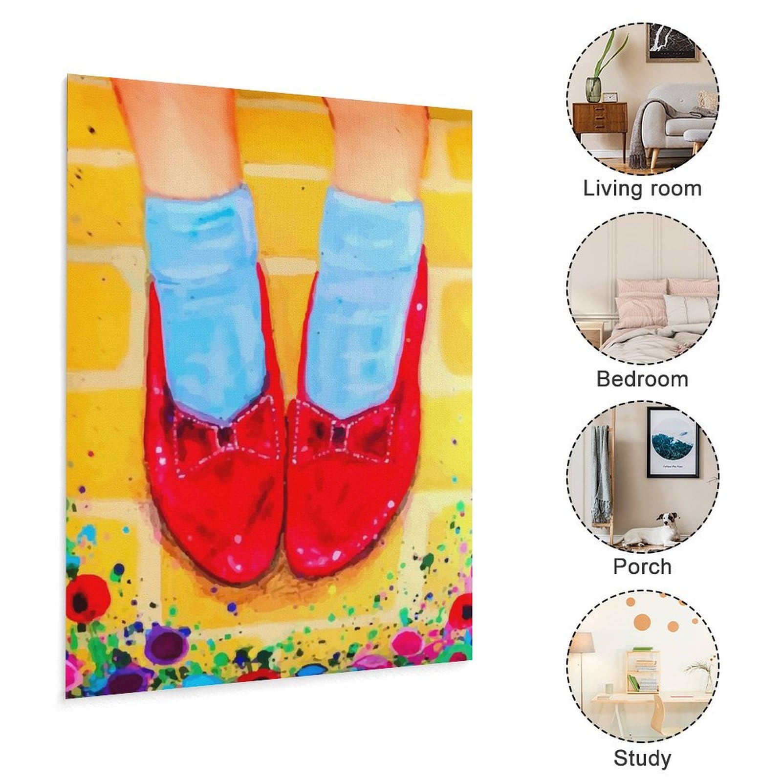 Amazon.co.jp: アートパネル オズの魔法使い 赤い靴 The Wizard of Oz