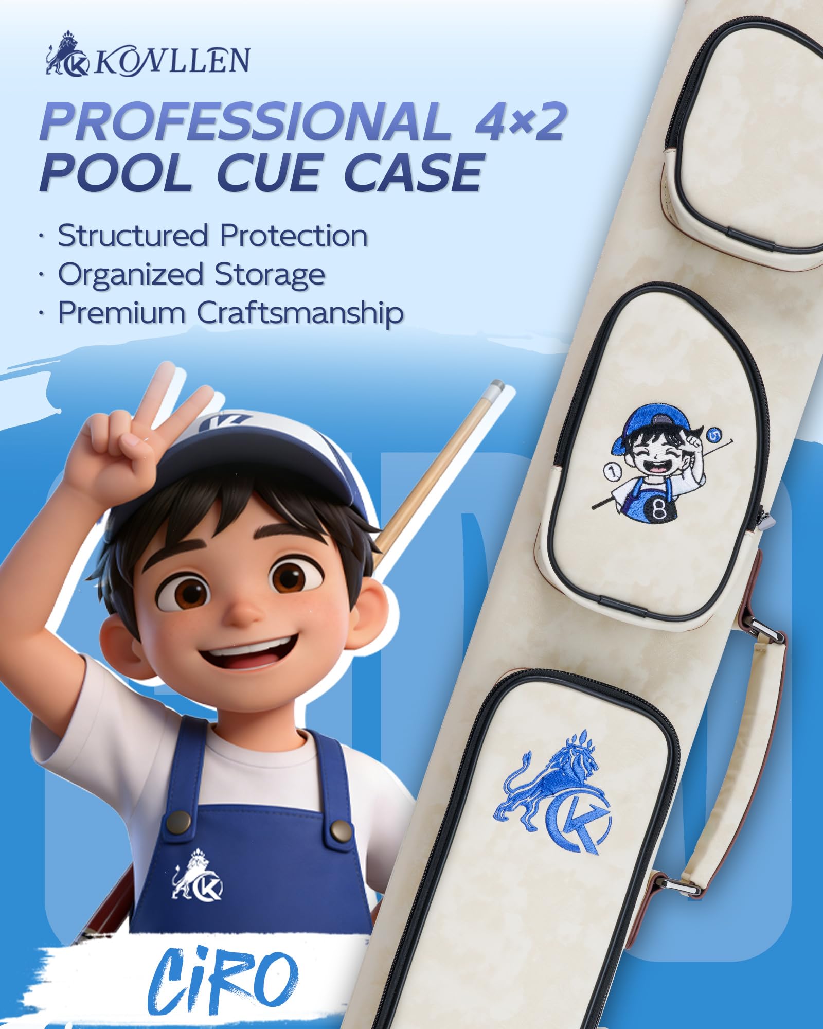 Amazon.co.jp: KONLLEN キューケース 2x4 ハードケース マルチポケット