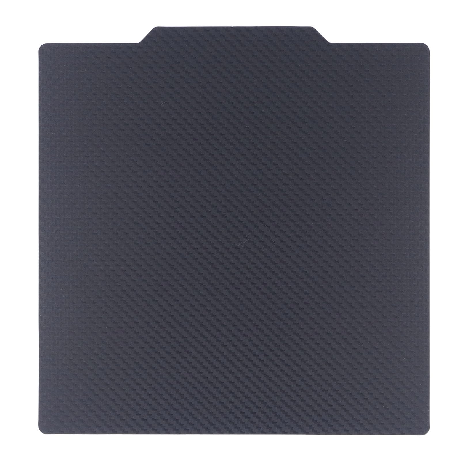 Fockety 3D Druck PEI Platte, 300 X 300 Mm, 3D Druck Magnetplatte für CR10, Glatte Kohlefaser PET strukturierte Flexible Beheizte Bettfederstahlblechplatte, Doppelseitige Magnetische