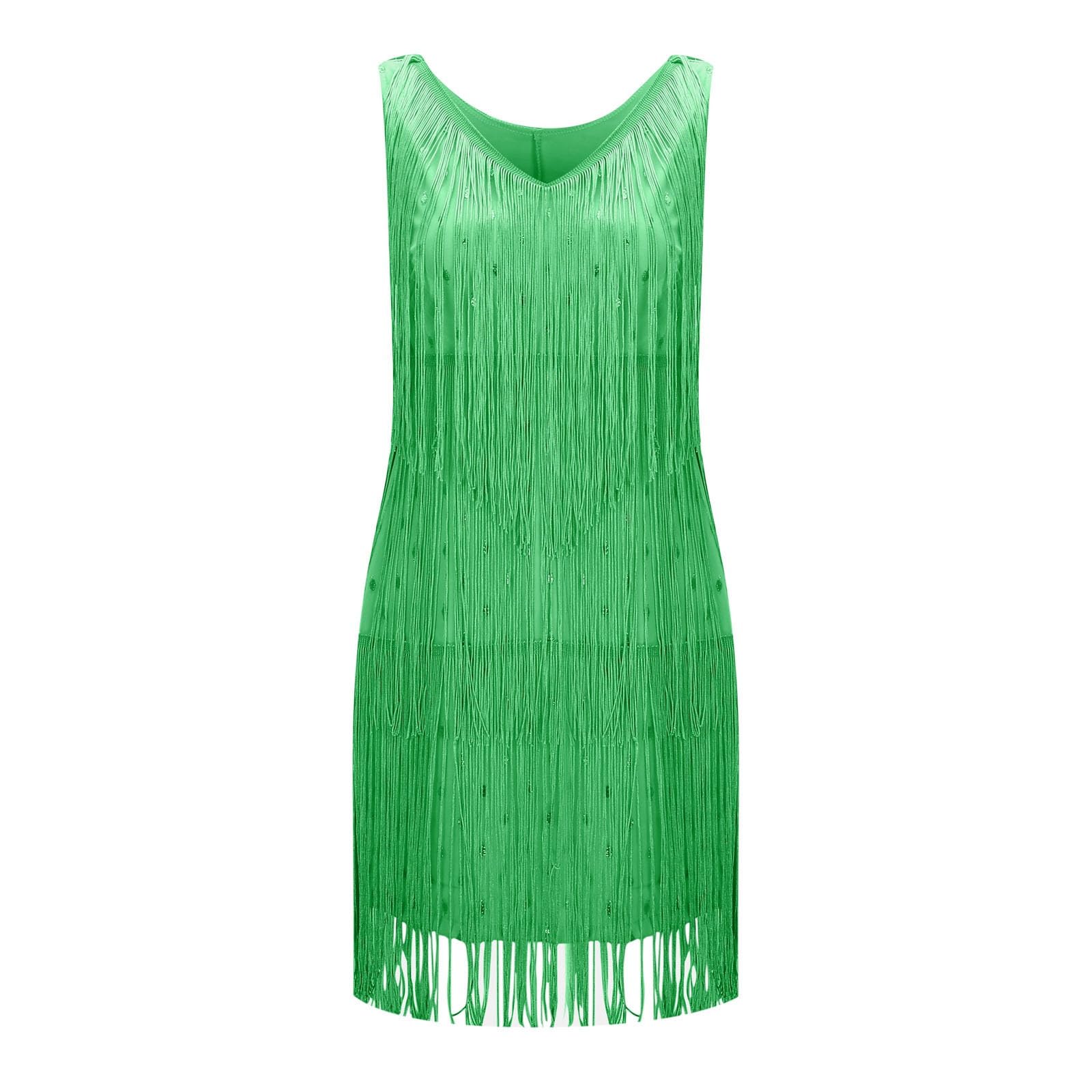 Vestidos de noche para mujer, vestidos de cóctel de los años 20, vestido de cóctel para mujer, vestido de baile de graduación, vestido de los años 20, cuello en V, lentejuelas, flecos, sexy,