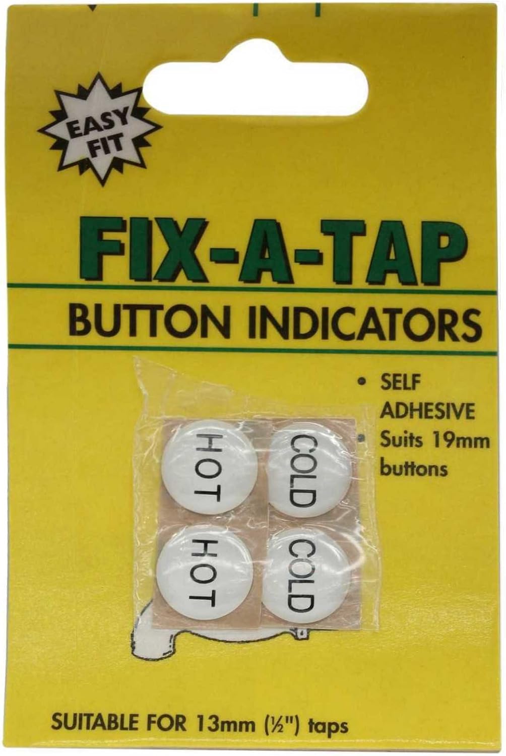FixATap Self Adhesive Indicators Button, 19 mm Home