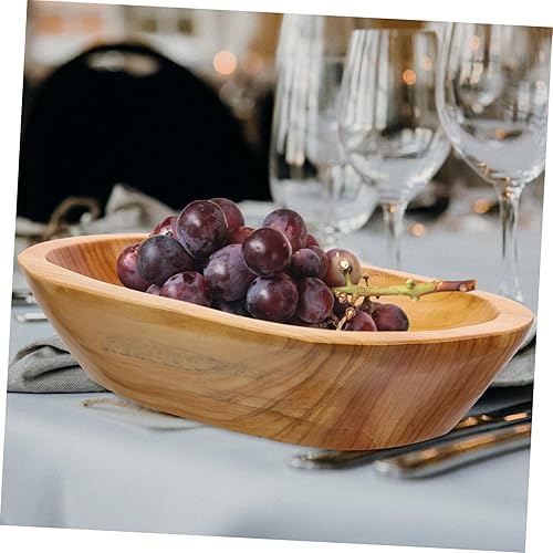 Miniatura 8 de KICHOUSE Decoración de caramelo Decoración de escritorio Bandeja de servir de alimentos Plato de caramelo de madera Mesa de café Bandeja de frutas