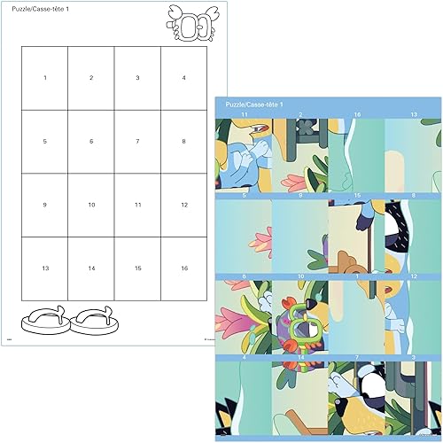 Miniatura 4 de Bluey - Bandit and Chilli Adventures - Paquete de rompecabezas de calcomanías