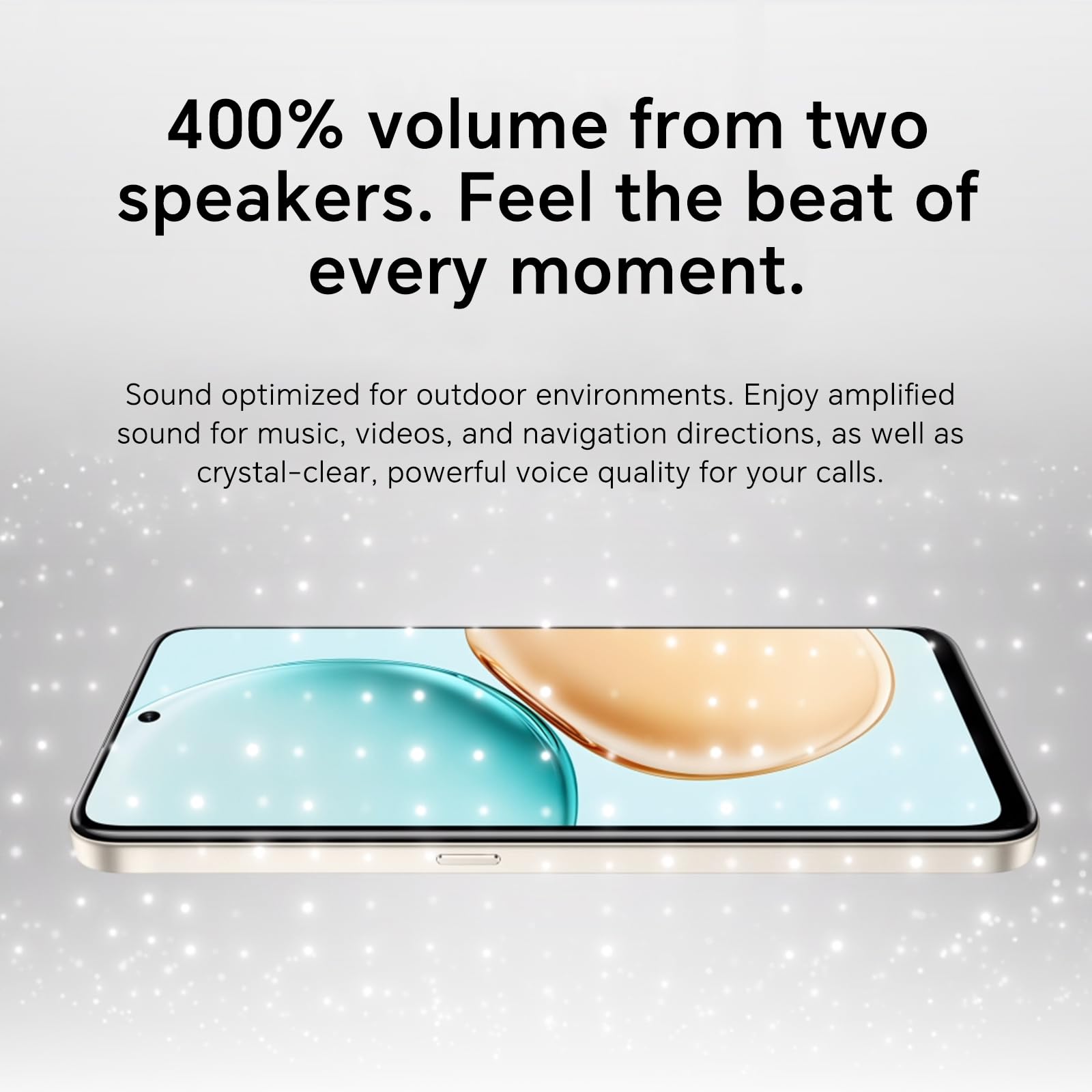 HONOR 400 Smart 4G Smartphone 8GB 256GB, Batteria da 6500mAh, 6.77" Schermo Resistente Alle Cadute IP64, Snapdragon 6s Gen 3, Fotocamera Principale da 108 MP, Android 15, Dual SIM, NFC, Oro
