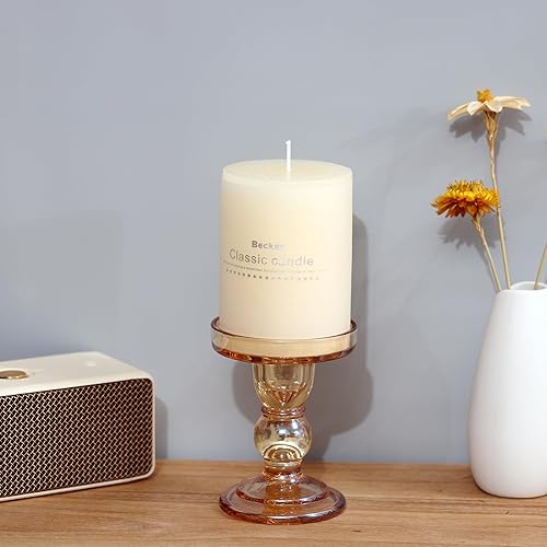 Miniatura 6 de Juego de 4 portavelas de cristal negro, portavelas cónico ViViTOP para candelabros, soporte para velas para centros de mesa de boda, decoración del