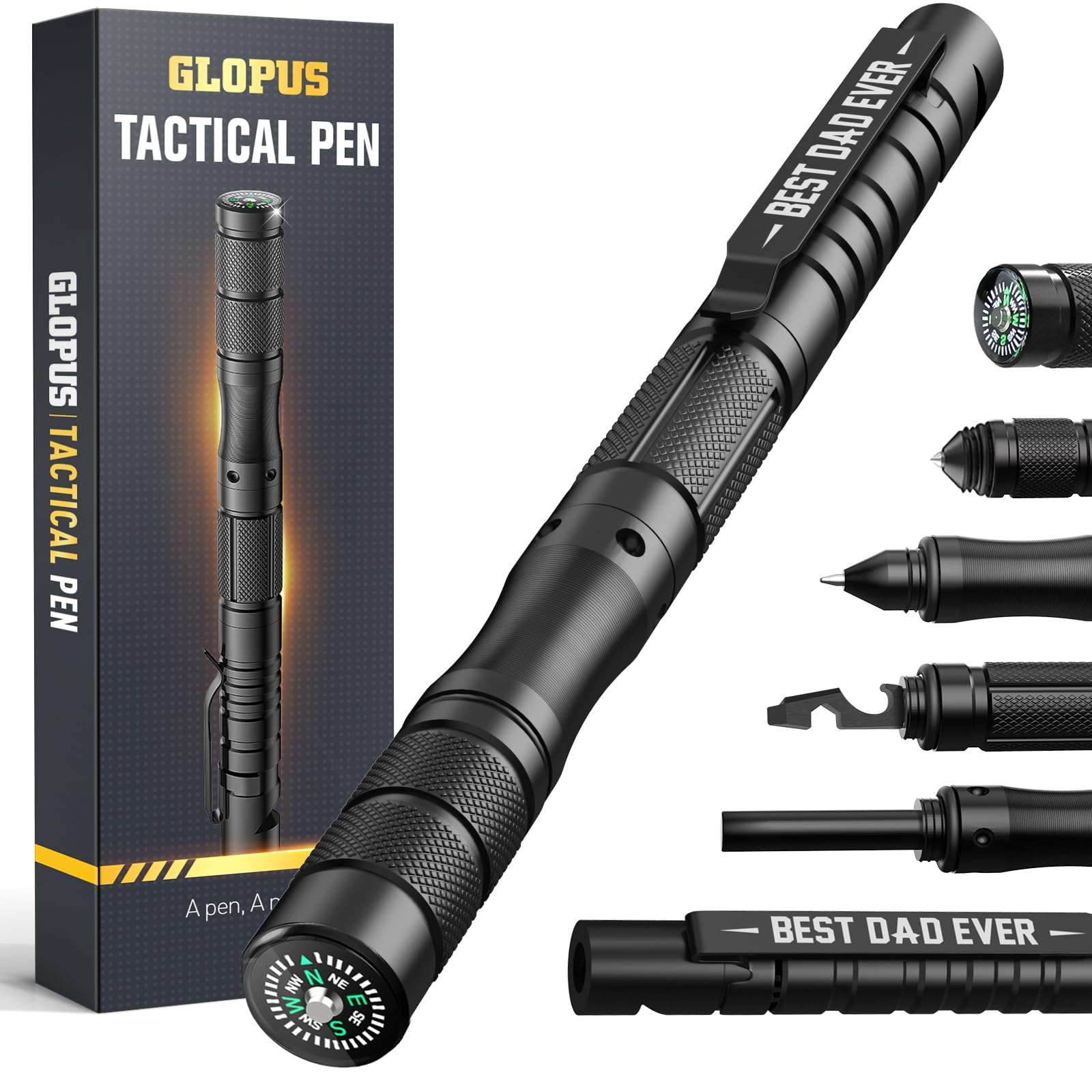 Father's Day Gifts from Daughter/Wife, Tactical Pen Gifts for Men, Multitool Pen, Dad Gifts for Fathers Day, Cool Gadgets for Men, Tactical Survival Gear for Camping and Hiking