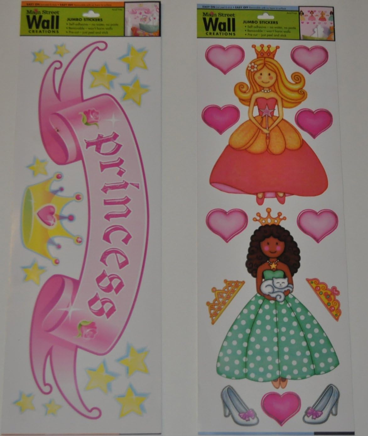 Main Street Wall Creations Princess Combo Stickers Pack of