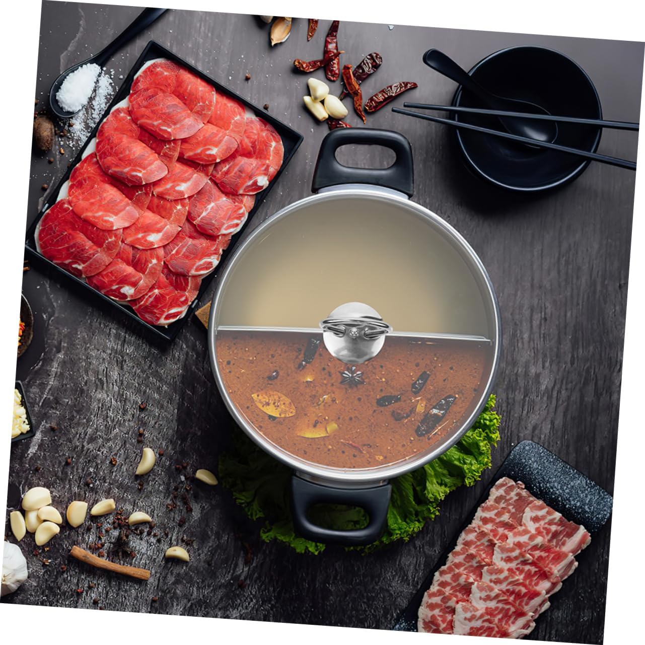 Tempered Glass Lid with Handle Frying Pan Cover for Pots Skillets Soup Pots Reusable Kitchen Cookware Preservation Lid