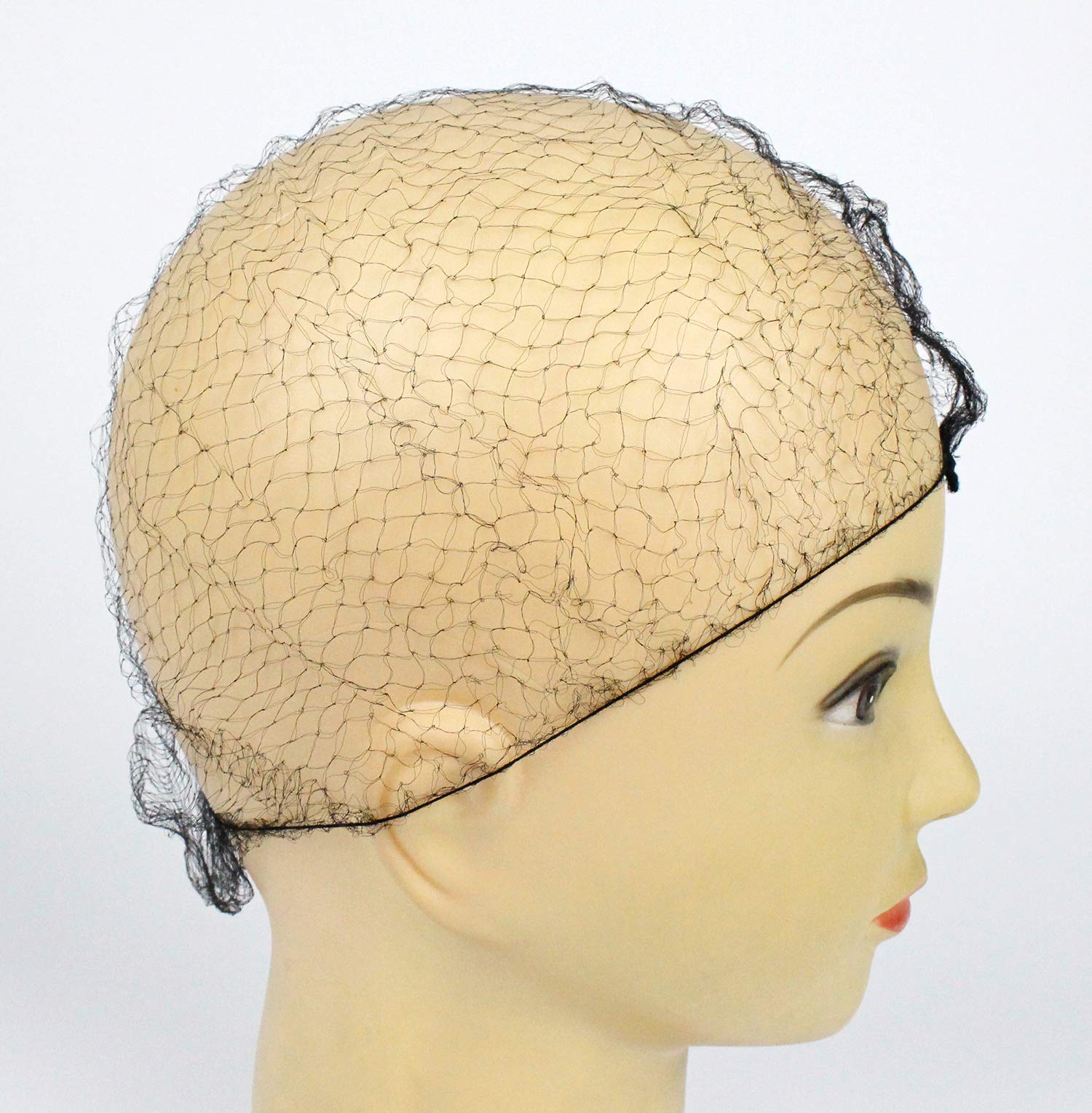 Yes!Fresh Hair Net 144Pcs, Lightweight, 22" Hair Nets Elasticity Invisible Elastic Mesh for Food Service, Ballet Bun, Sleeping, Women and Wig, Nylon
