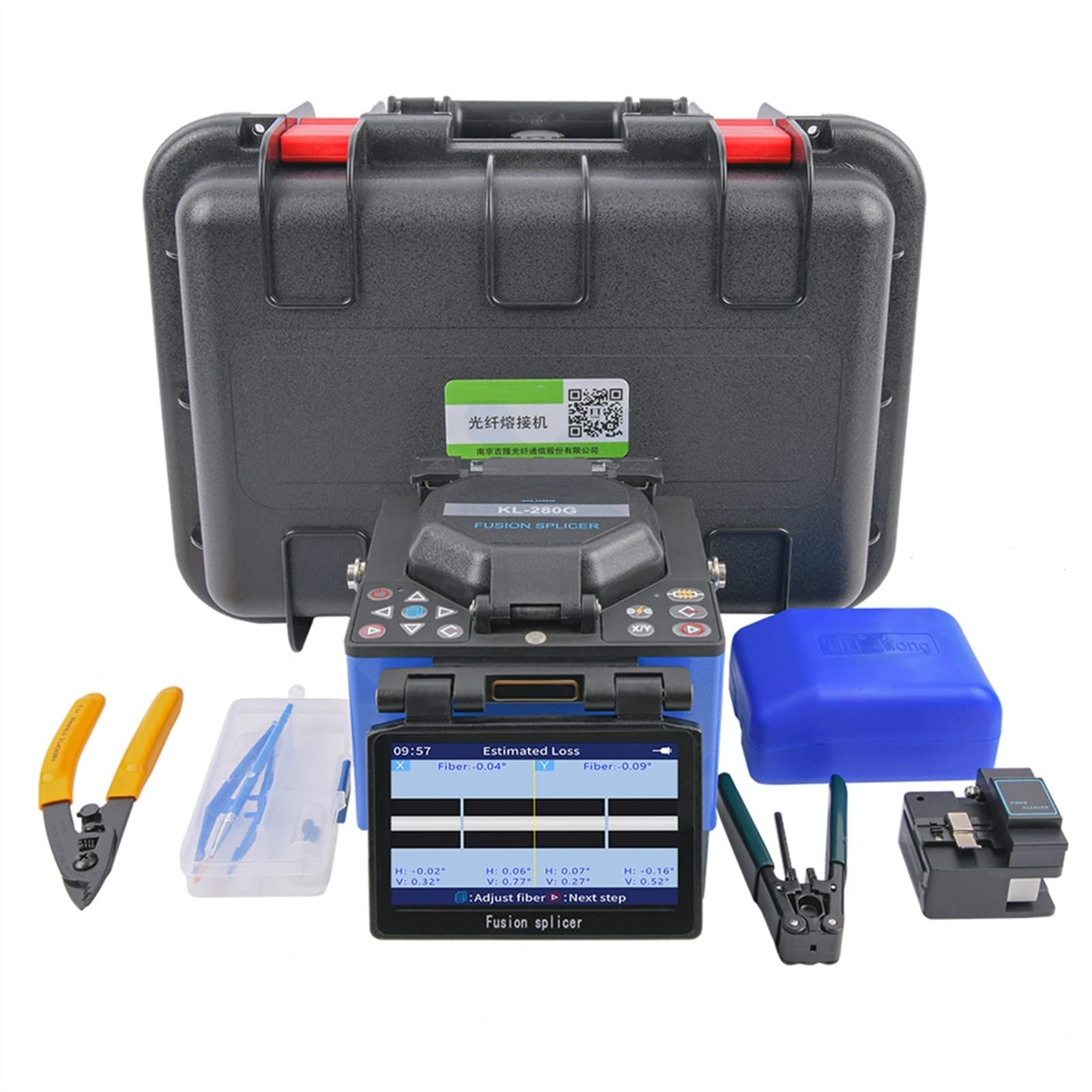 Giuntatrice Fibra Ottica, Splicer for fusione in fibra ottica originale Kl-280g w/Kit for macchine da splicing fusion a fibra di fibra di fibra/fibra ottica