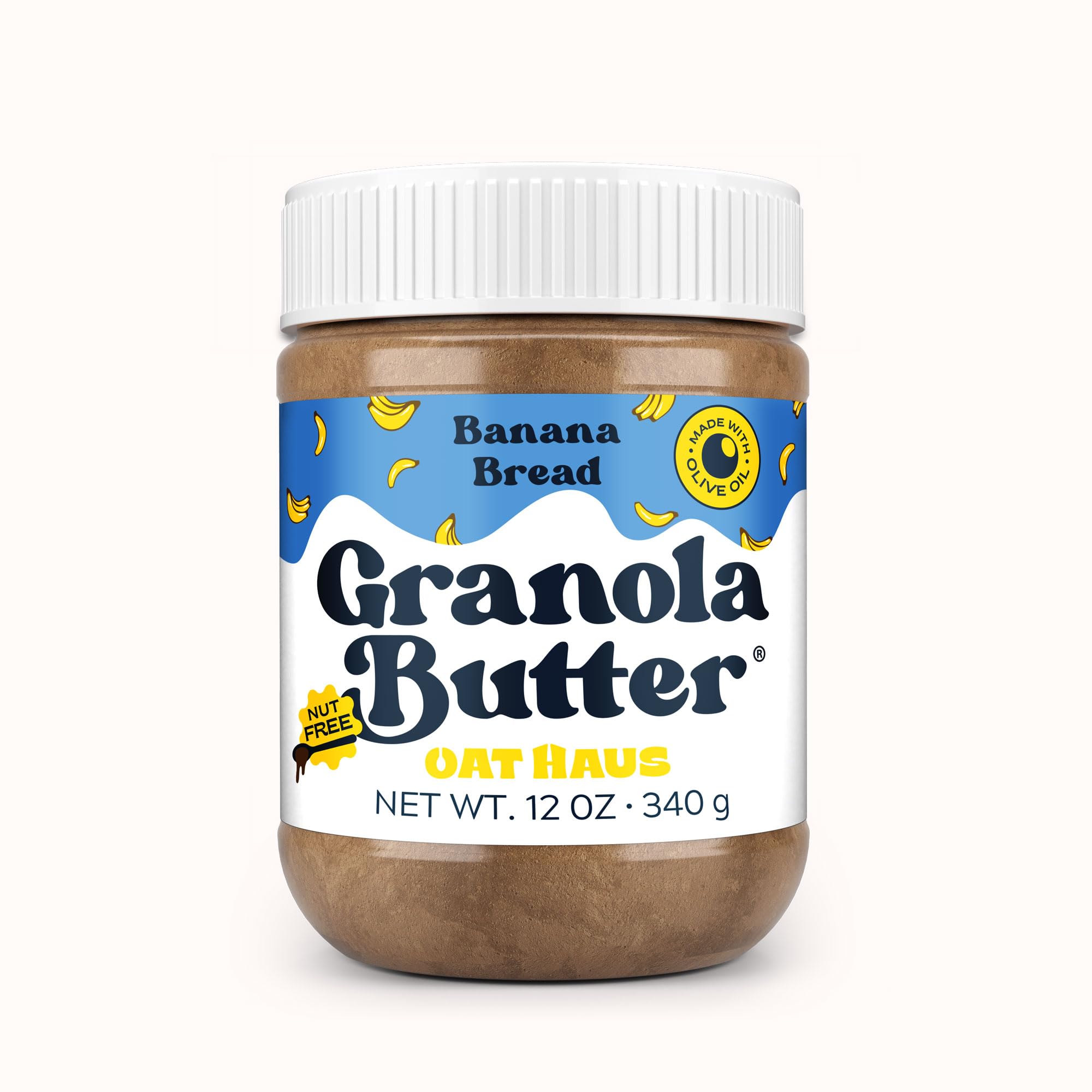 Oat Haus Banana Bread Granola Butter | Peanut-free, Almond (Tree-Nut) Free, & School-Safe (Top 8 Allergen Free) | Cookie Butter Alternative