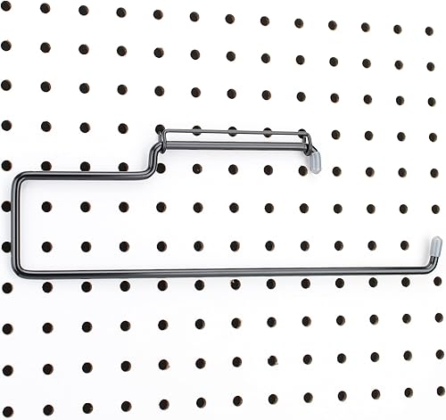 Miniatura 14 de RightArrange - Soporte para toallas de papel, 2 unidades, acero inoxidable, ganchos para cualquier tablero de clavijas, accesorio de organización