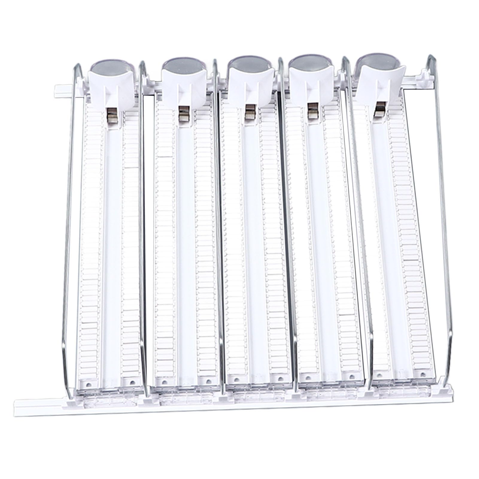 Dispensador de Bebidas para Nevera Organizador de Latas de Refresco Autoempujable Ajustable para Latas y Botellas de Cerveza Material ABS 38 cm 3 o 5 Piezas (5 uds.)