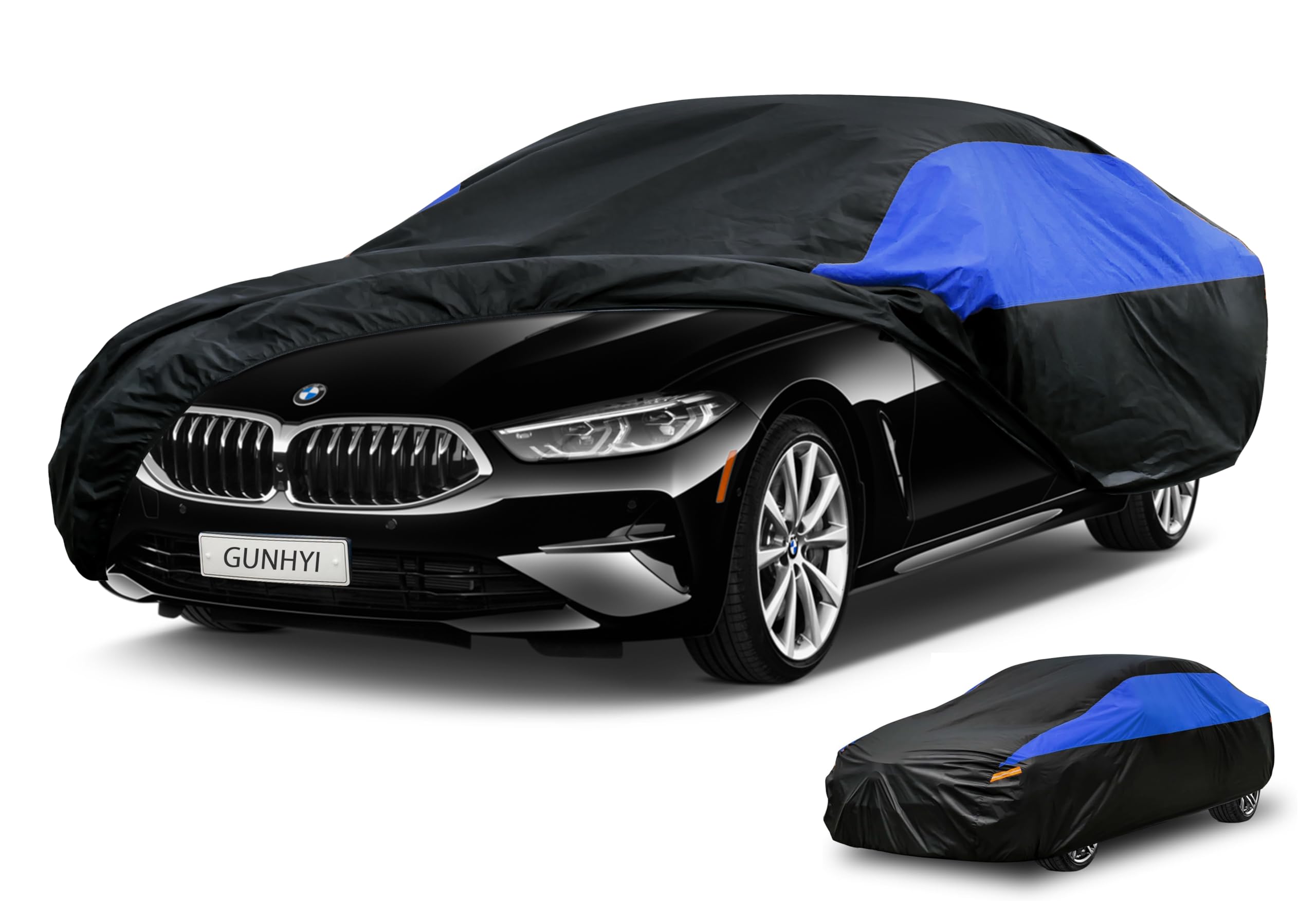 GUNHYI BMW Car Cover Custom Fit BMW 8 Series Coupe Waterproof All Weather, Lightweight Full Car Cover Outdoor Sun UV Rain Dust Snow Wind Protection.