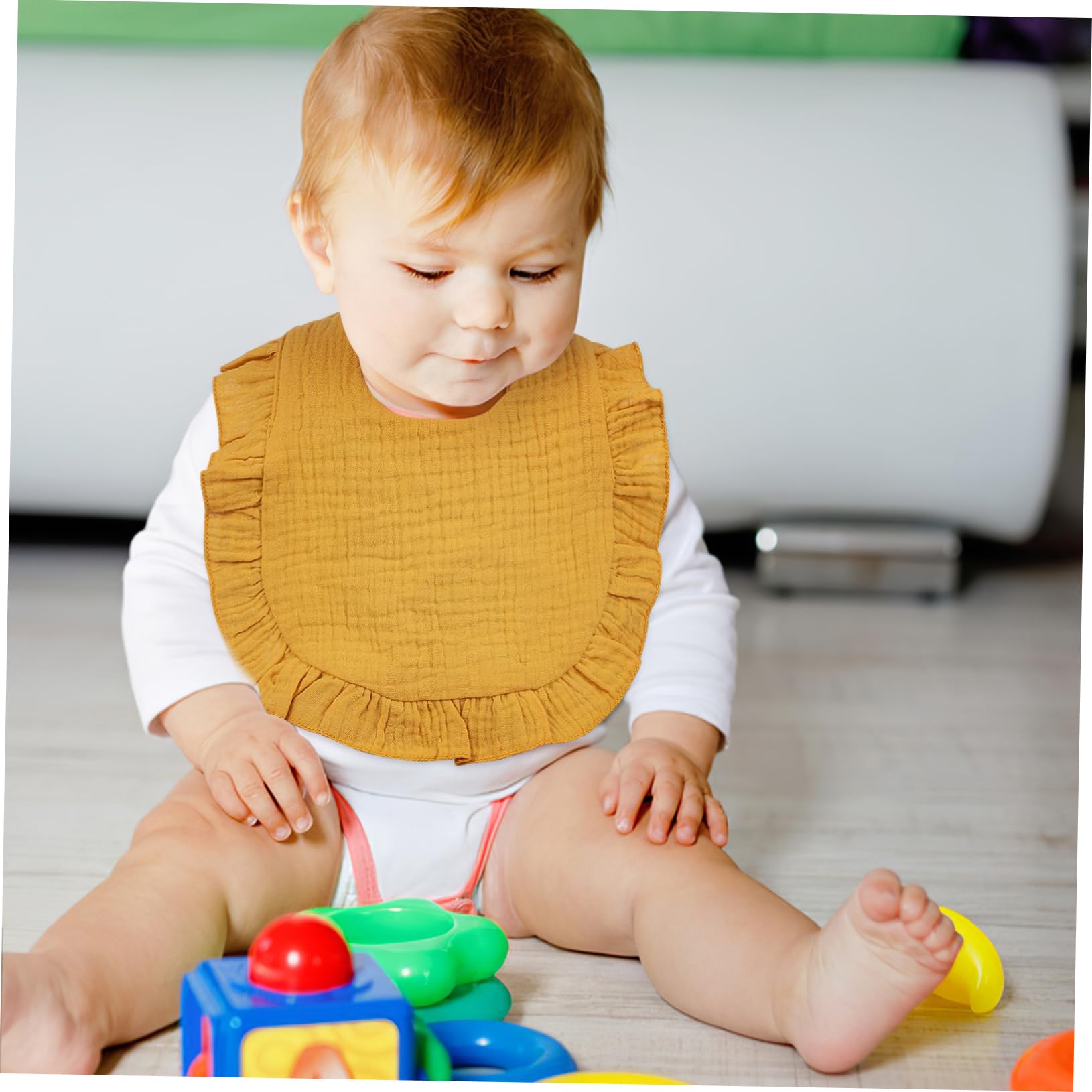 GALPADA 12stücke Babysabberlätzchen Aus Zum Essen Für Kleinkinder Spucktücher Für Neugeborene Unisex Waschbar