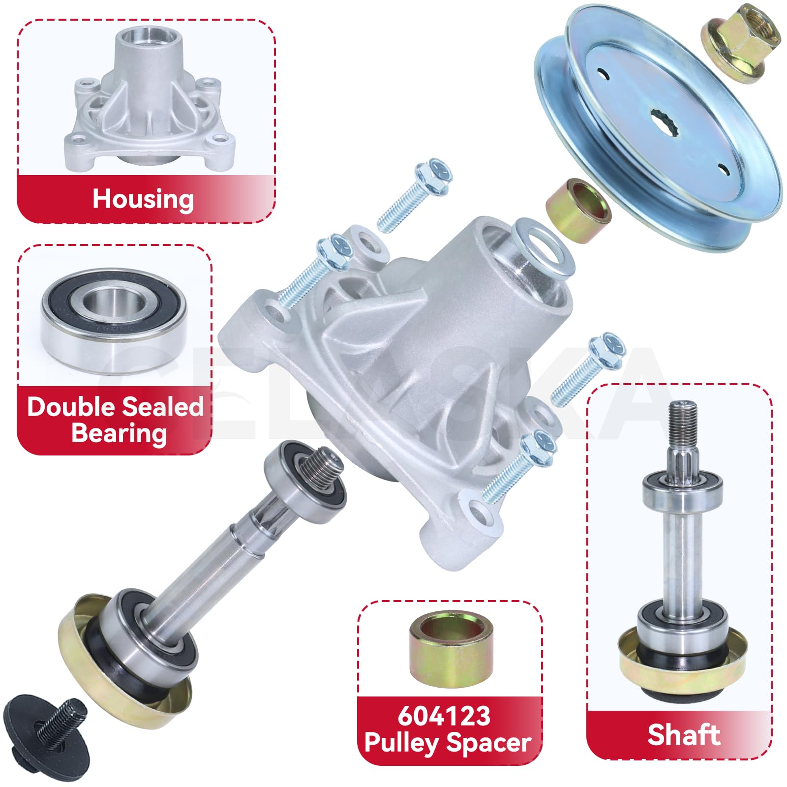 GELASKA Lawn Mower Pulley