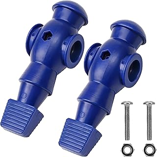 Marsrut 2PCS Foosball Replacement Players Set, Foosball Men, Soccer Player Set, Plastic Replacement Parts for Football Table, 2 Hexagon Nuts Included