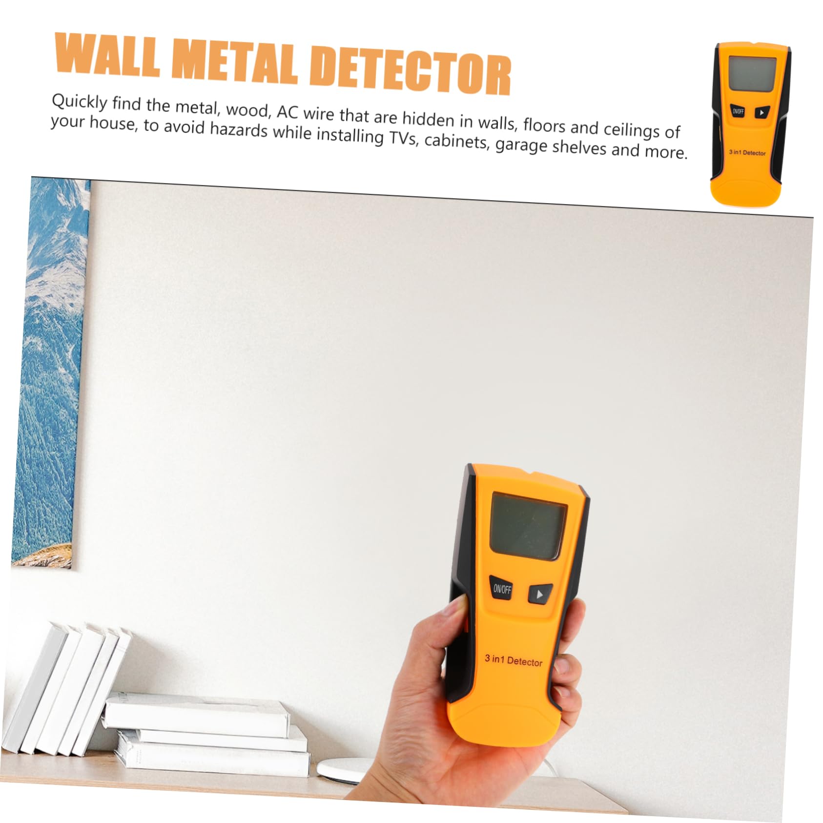 YARNOW 3 1 Detector De Cables Detector De Pared Escáner Metal