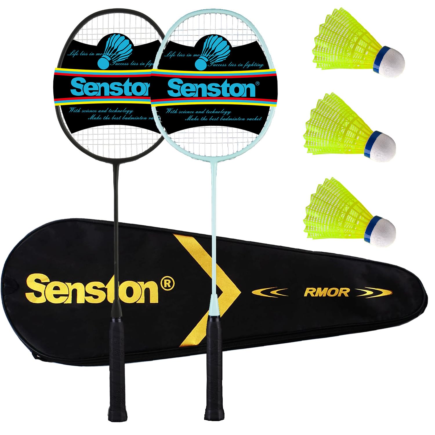 12 Palline Badminton Nylon Makoto Nobu - Volani Durevoli Per Interno Ed Esterno