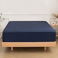 Vista 17 de Sábana bajera ajustable individual solamente – Microfibra premium 1800 súper suave y acogedora, resistente a arrugas, decoloración y encogimiento