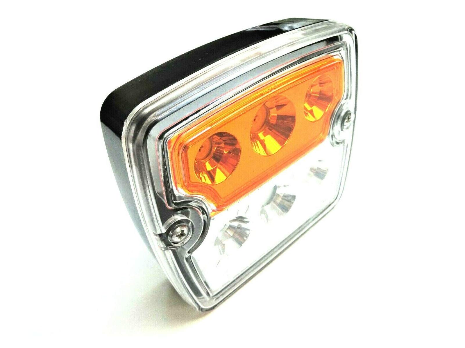 Luce di posizione a LED E9 12 V 24 V per rimorchi, camion, auto, camper, roulotte, trattori, escavatori, ecc