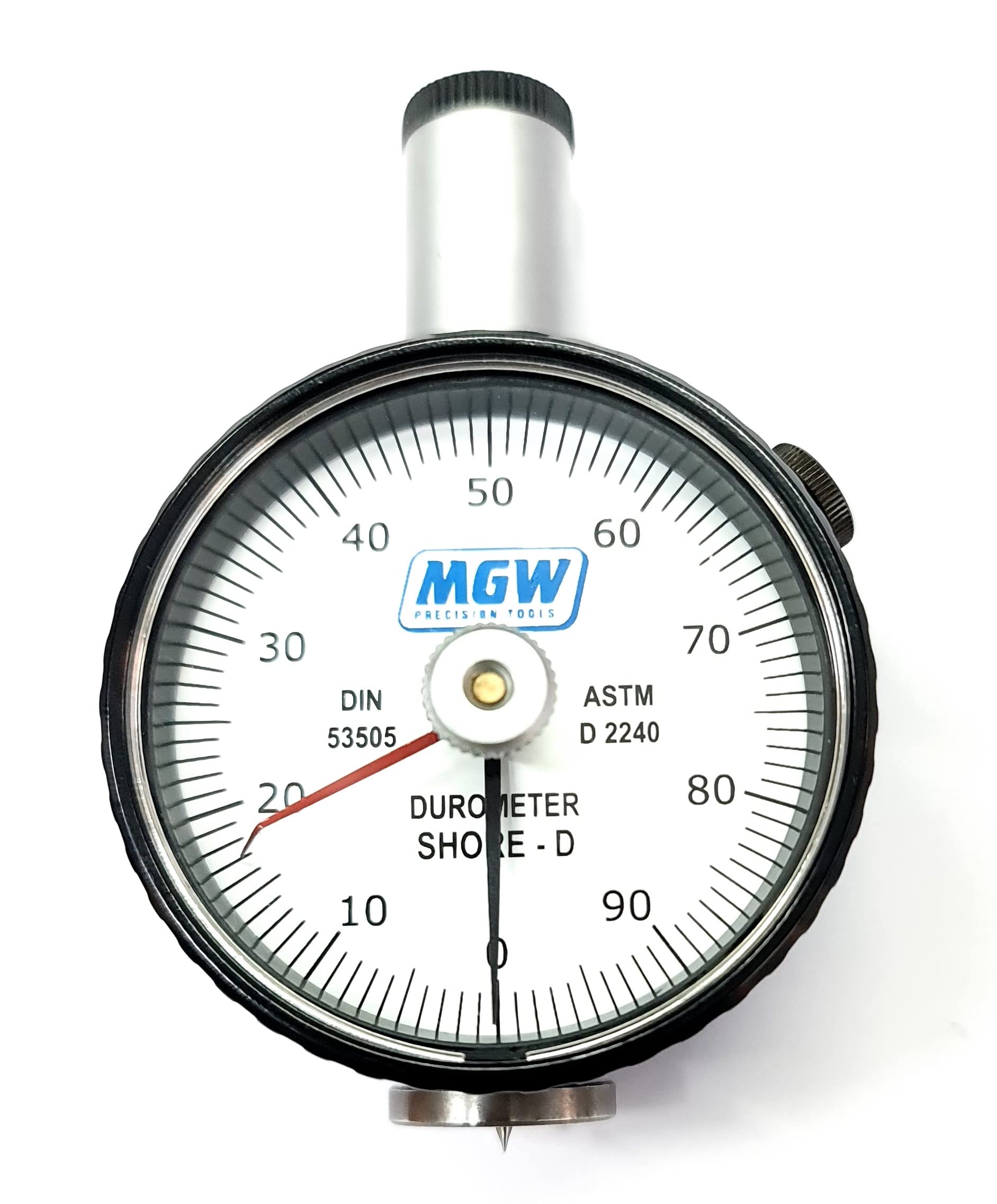 MGW Precision Shore D Hardness Tester Durometer BASIC with Pin Pointer Test Block