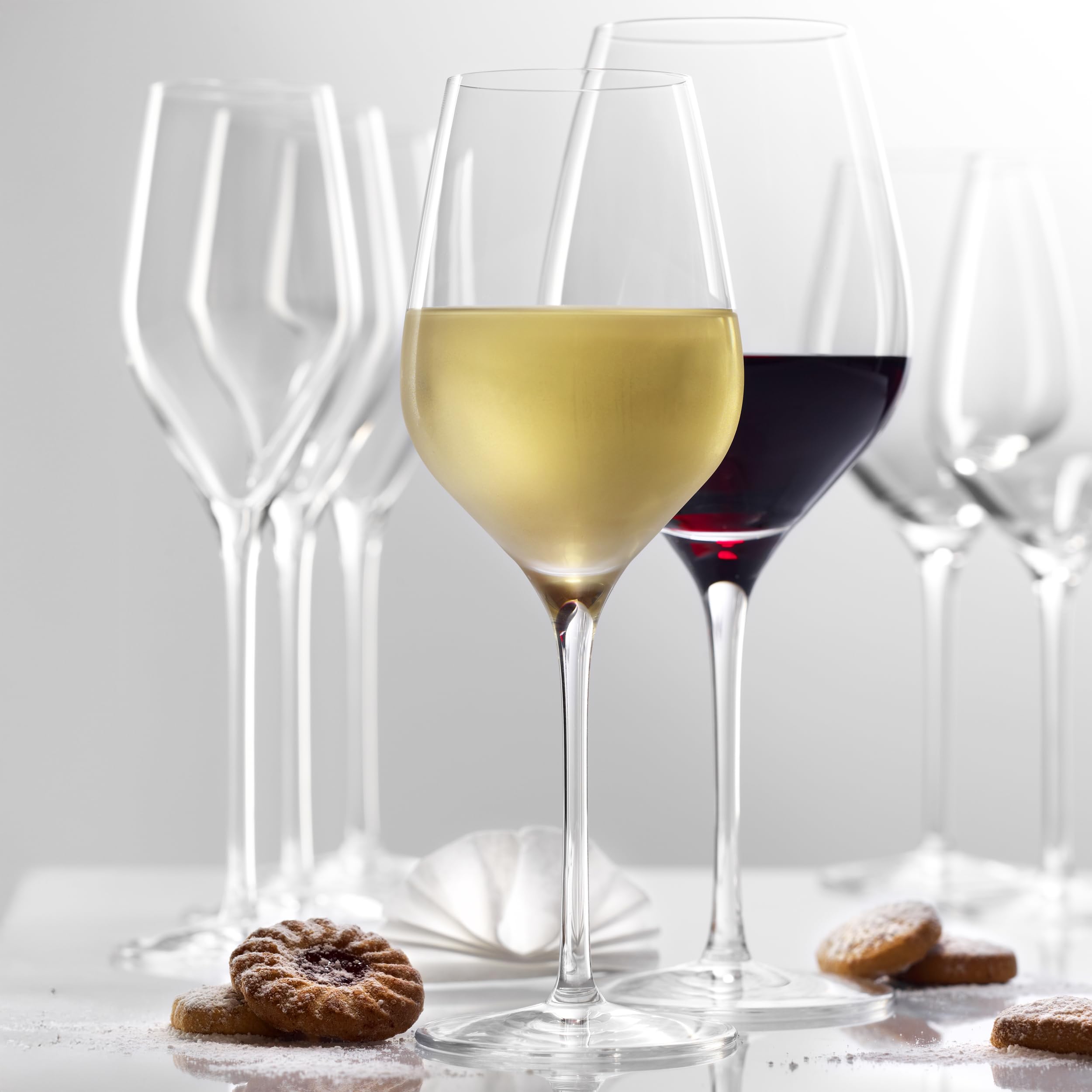 Stölzle Lausitz Verres à Vin Blanc Exquisit Royal 6-Pièces 350 ml – Verres Élégants en Cristal pour Vin Rouge Léger & Rosé – Résistants au Lave-Vaisselle