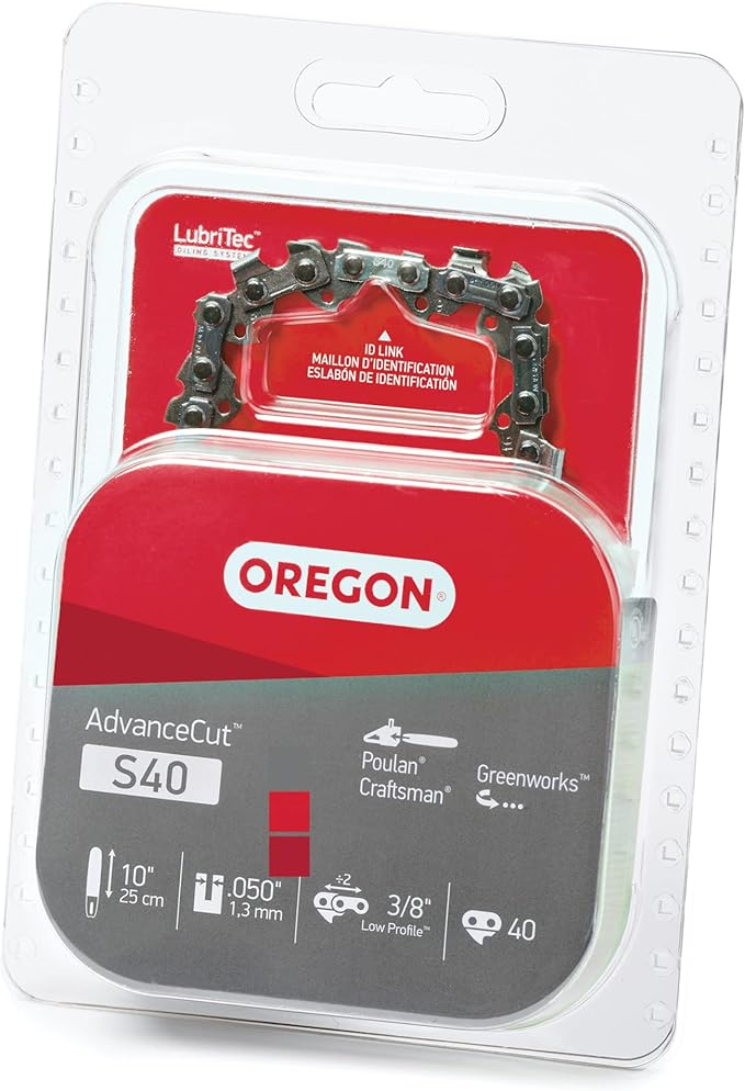 Oregon S40 AdvanceCut Chainsaw/Pole Saw Chain for 10Inch