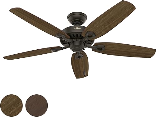 Hunter Ventilador de techo de 52 pulgadas en bronce nuevo 5 cuchillas renovado