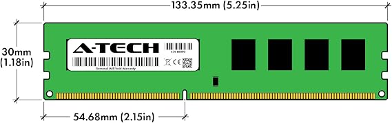A-Tech RAM 2GB DDR3 1333 MHz PC3-10600 DIMM - Desktop Computer Memory - CL9 240-Pin UDIMM Non-ECC Unbuffered Upgrade Module