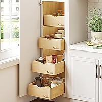 Vista 7 de WelFurGeer Cabinet Pull Out Organizer, Slide Out Cabinet Organizer, Cabinet Pull Out Organizer, Pull Out Shelves for Kitchen Cabinets, Pull Out