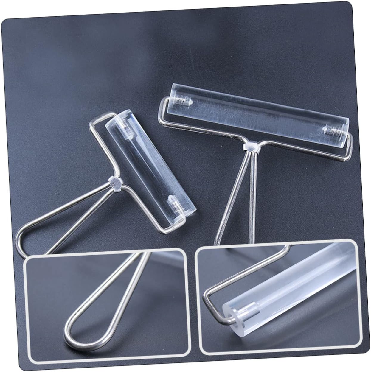 Angoily 2pcs Professional Stamping Rollers for Printing Painting and Crafting Convenient Handle Wide Use for Art Projects for Inking Blocks and Scrapbooking