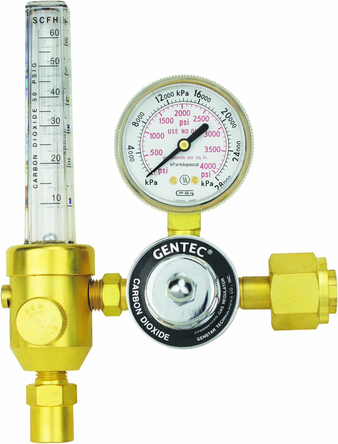 GENTEC 195CD-60 Heavy Duty Flowmeter Regulator