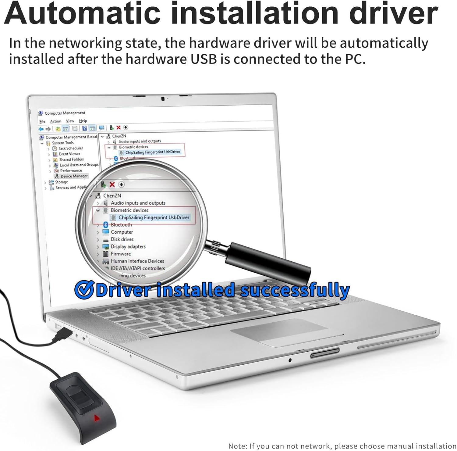 JIAN BOLAND WA28 USB Fingerprint Reader User Manual