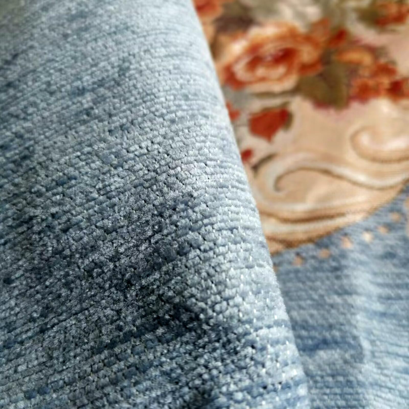 Set di 2 federe per cuscini ricamate vintage per divano, federe per cuscini Euro Sham per soggiorno (blu)