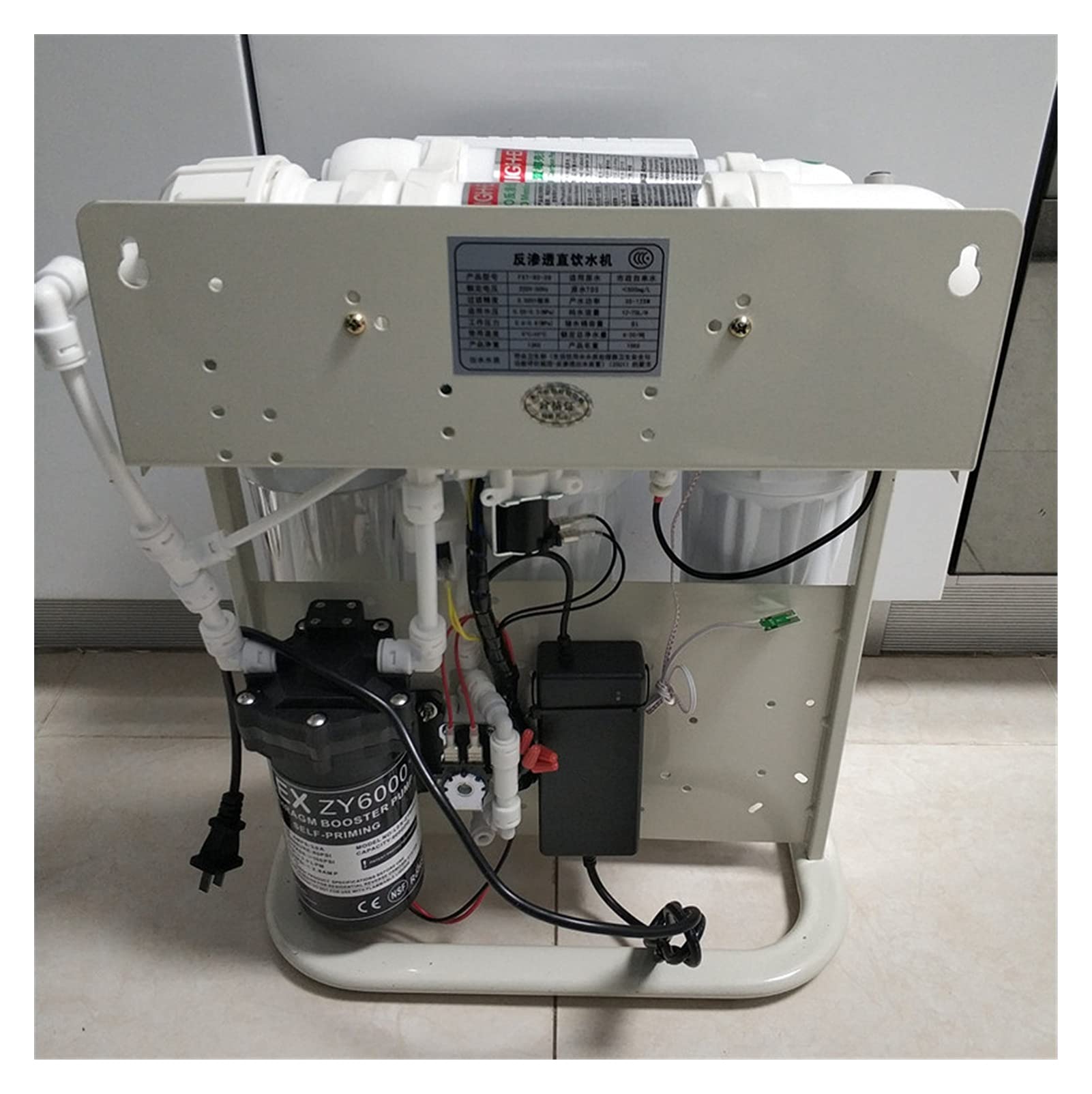 600 GPD Nivel 5 Filtrado RO Sistema de ósmosis inversa Sistema de filtro Sistema de filtro de acuario Sistema de filtro de acuario Purificador de agua automática inteligente