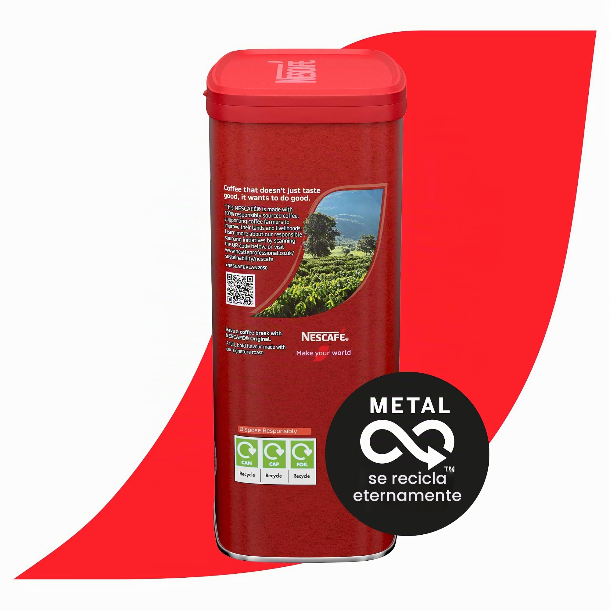 NESCAFÉ Original - Café instantáneo en gránulos, 1 kg