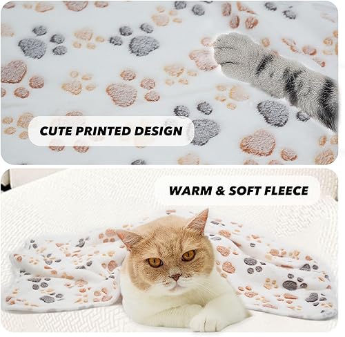 Miniatura 2 de 1 paquete de 3 mantas para cachorros, súper suaves y cálidas, tapete para dormir, manta de vellón de primera calidad para mascotas, manta de franela