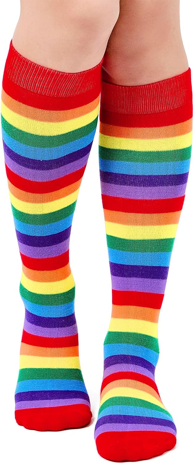 American Trends Women's Knee High Socks, Novelty Holiday Printed Tall Tube Socks, Casual & Party Athletic Sports Stockings