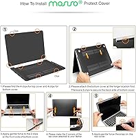 Vista 3 de MOSISO - Funda rígida de plástico con protector para teclado y pantalla, bolsa para MacBook Pro de 13 pulgadas M2 2025/2024/2023/2022-2016, A2338