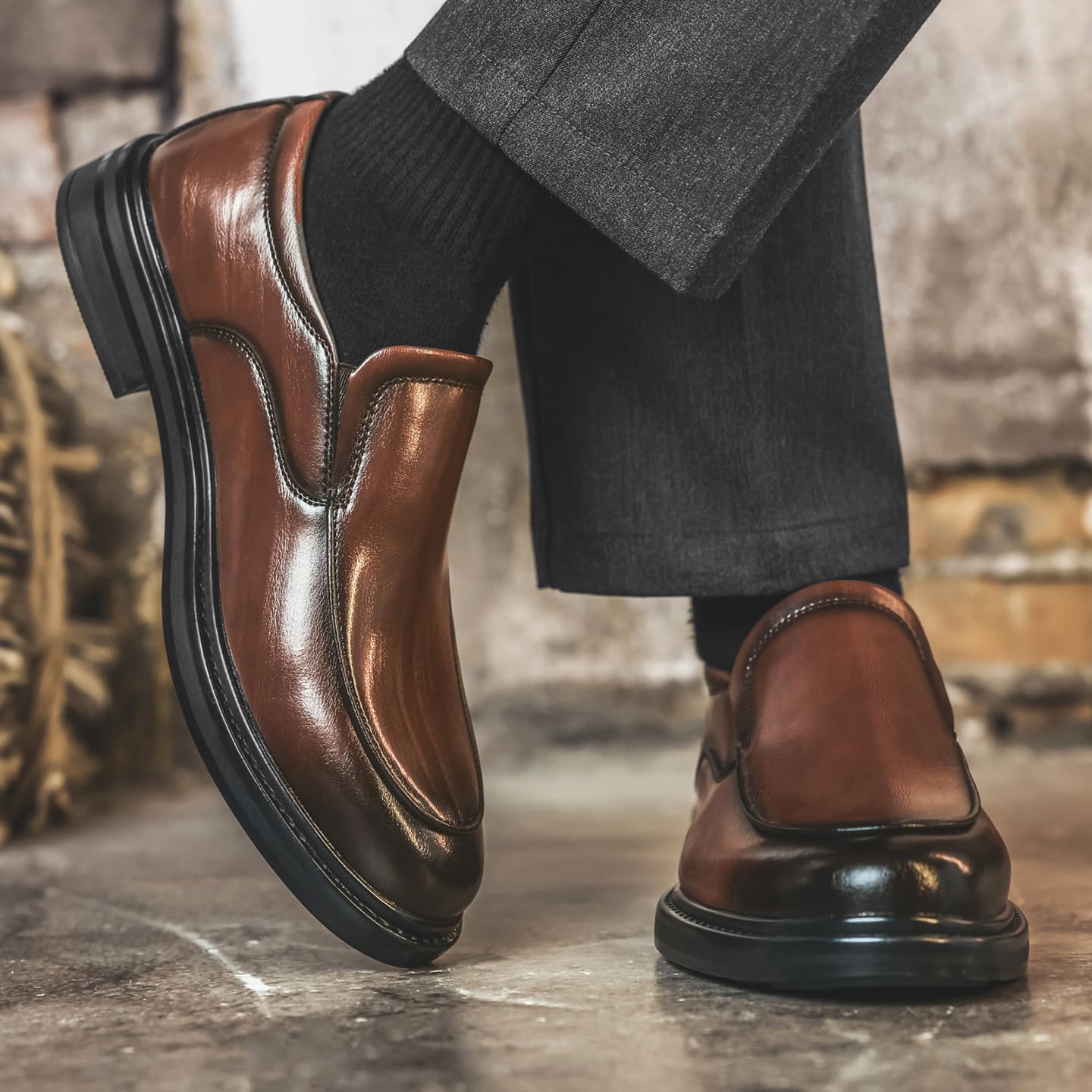 Scarpe da Uomo Eleganti, Mocassini da Lavoro Slip-on | Casual, Comfort, Leggero, Formale, Da camminata, Ufficio, Scarpe da matrimonio