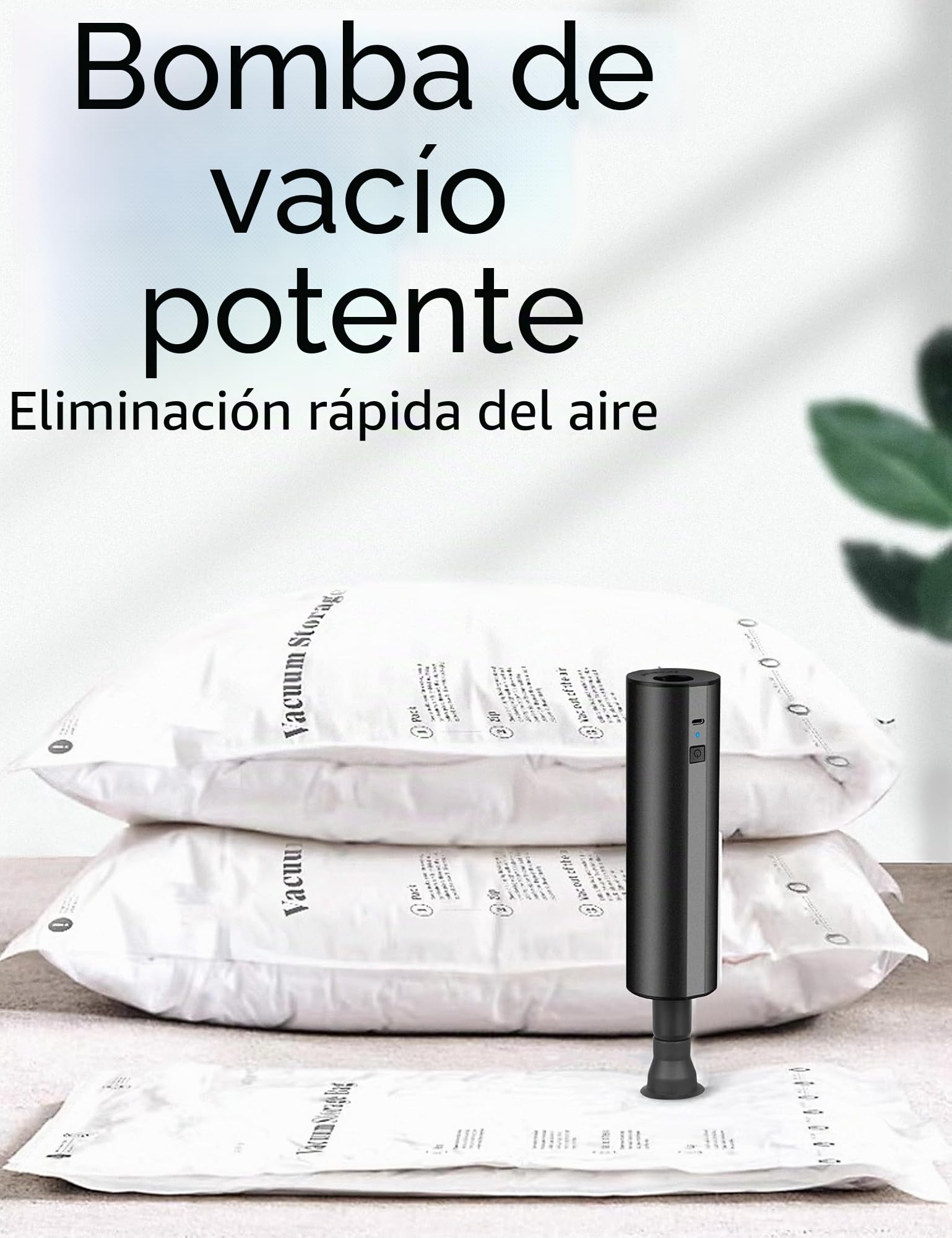 Inflador Eléctrico con Batería Recargable - Bomba para Colchón Hinchable, Paddle Surf, Kayak - Infla/Desinfla con 4 Boquillas