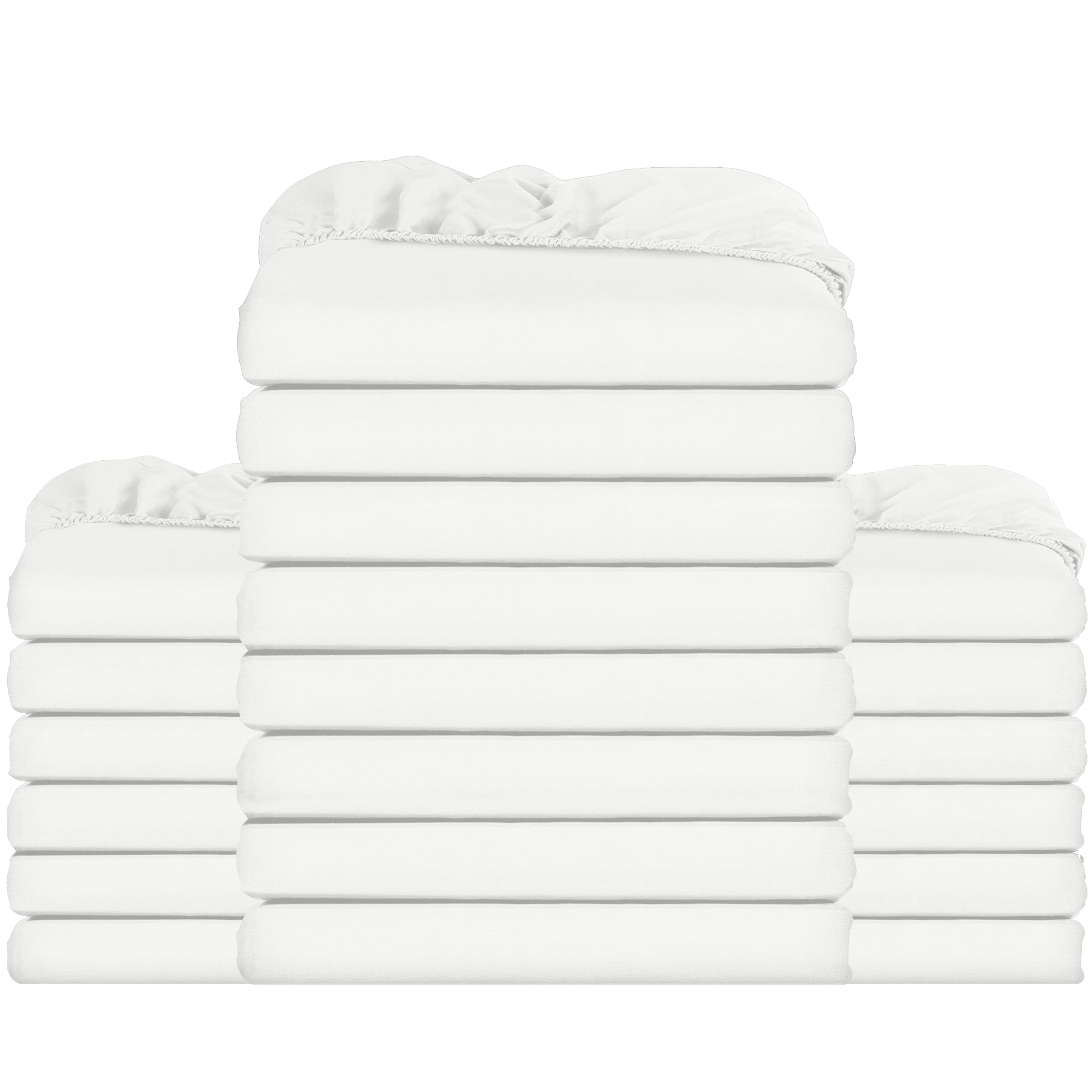 Utopia Bedding Fitted Sheet King, White - Deep Pocket 14 inch (35 cm) - Easy Care - OEKO-TEX Certified - Soft Brushed Microfibre Fabric - Shrinkage and Fade Resistant - Bottom Sheet — view 51