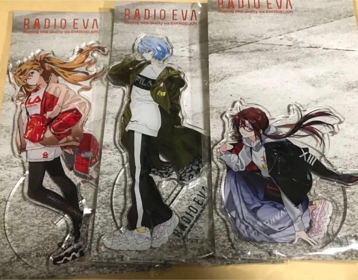 エヴァンゲリオン/RADIOEVA/アクスタセット/未開封/アスカ/綾波/マリ EVASTOREオリジナル RADIO EVA アクリルスタンド_第7弾アスカ