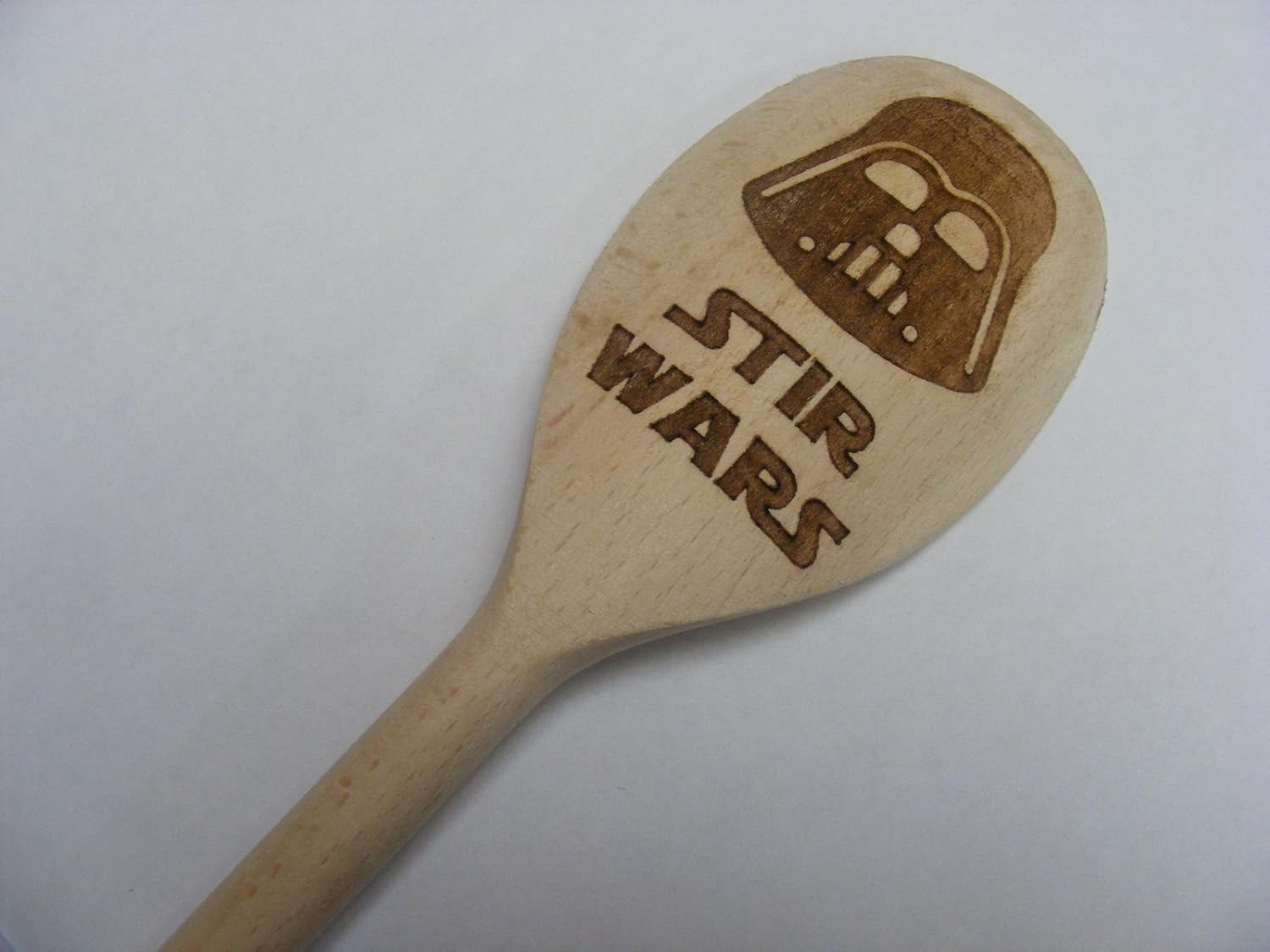 Fastcraft Stars Wars Inspired Wooden Baking Spoon Wood Kitchen Cooking Birthday Present Fan Gift Darth Vader Republic Laser Engraved (Darth Vader) - Image 5