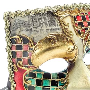 ベネチアンマスク Bauta Ducale Venetian Total Black | Papier Mache Wearable Venetian Masks