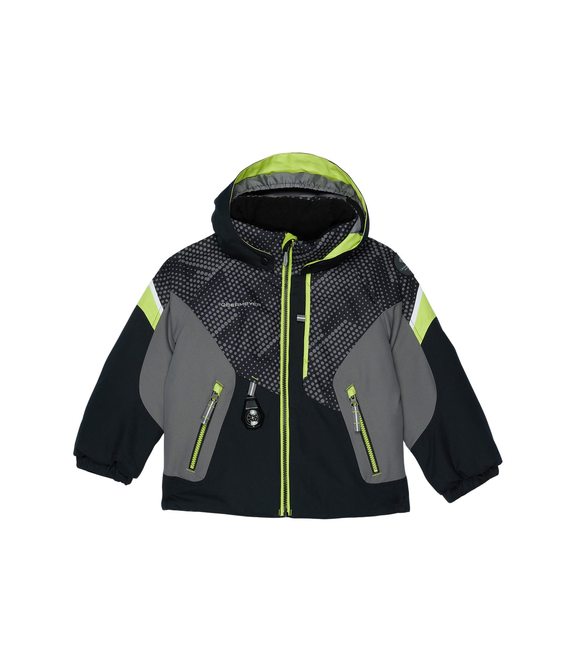 Obermeyer Boys' Insulated top, Black, 3